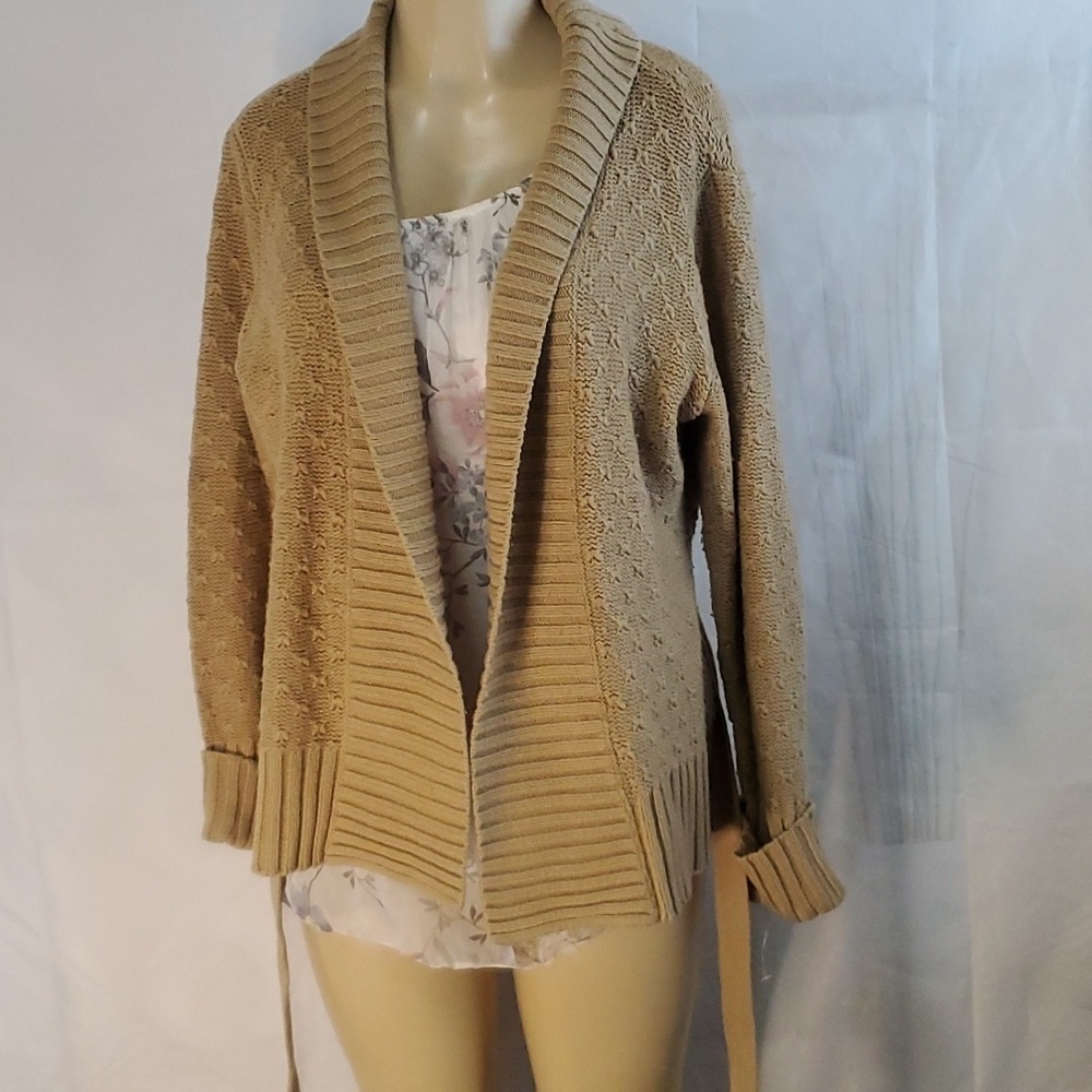 St John’s Bay Tie Waist Sweater Size MP